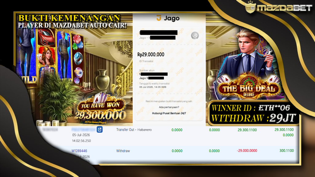 bukti jackpot