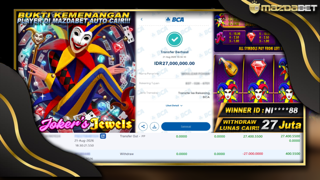 bukti jackpot