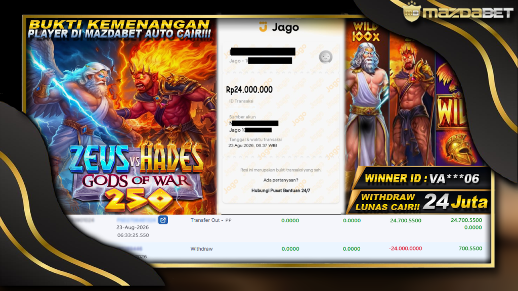 bukti jackpot