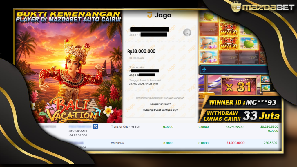 bukti jackpot
